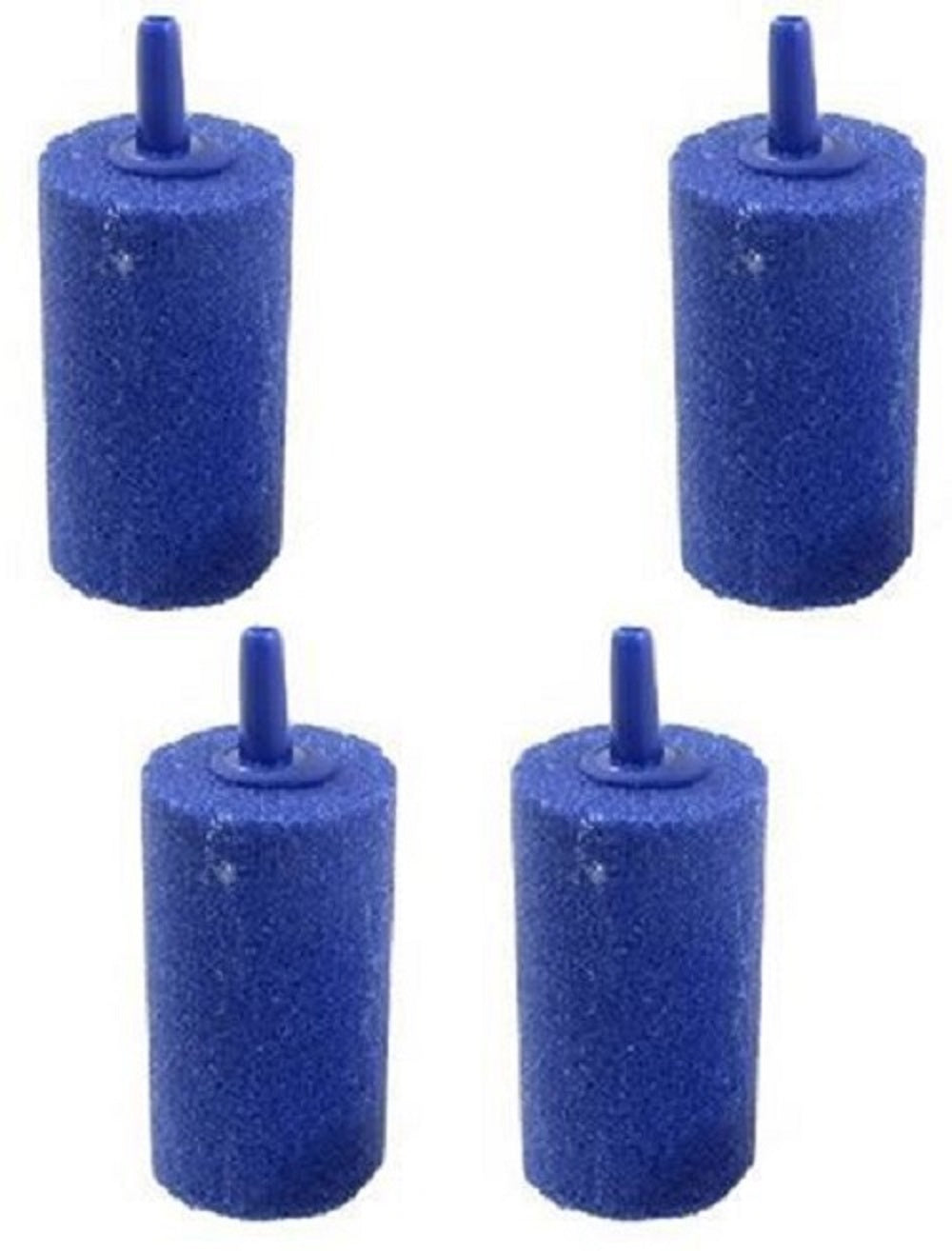 4 blue cylinder air stones