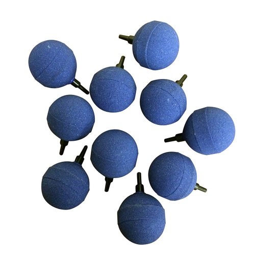 10 round blue aquarium or pond air stones