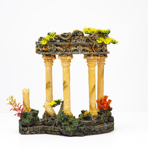 Fish Tank Aquarium Ornament Feature - Columned Roman Ruin