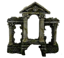 Ancient roman temple with pillared columns